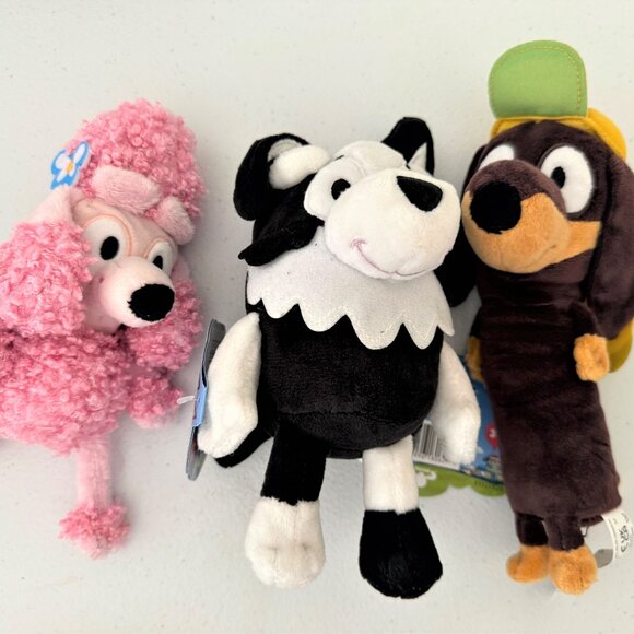 Bluey Friends - Coco, Mackenzie and Snickers Stuffed Toys for Kids - Picture 1 of 4